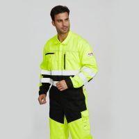 Xinxiang Xinke Wholesale Men Arc Flash Protection Industrial Construction Clothing Safety Coverall For Oil And Gas