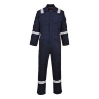 Mens Navy Workwear 2 Chest Pocket Fire Retardent Mechanics Material Frc Oil Field Coverall With Reflective