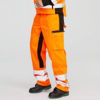 Wholesale Mens Working Pants Workwear Safety Construction Reflective Safety Cargo Stretch Wears Work Pants