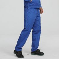 Mens Navy Blue Construction Workwear Safety Welding Cargo Long Work Slim Working Trouser Pants