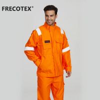 En11611 Orange Anti Fire Flame Retardant Mechanics Fireproof Fire Resistant Welderjacket For Workers