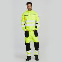 Custom Mens Oem Work Safety Workwear Reflective Working Industrial Work Uniformjacket