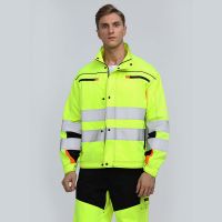 Reflective Security High Visibility Construction Work Wear Jacket