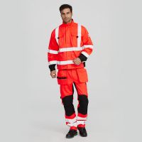Xinke Protective High Quality Safety Reflective Red Cotton Jacket