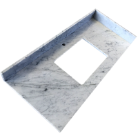 Carrara White Marble Natural Stone Vanity Countertop Table Top Bathroom Countertop Marble vanity top