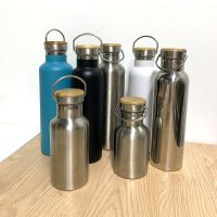 350ml 500ml 750ml 1000ml Large Capacity Thermos Stainless Steel Flask with Bamboo Lid Double wall Vacuum Flask