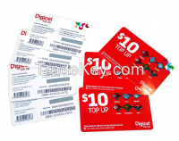 Cmyk Printing Paper Prepaid Phone Card Telecom Scratch Card