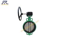 Wafer type carbon steel  Rubber Line Butterfly Valves