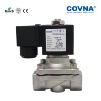 COVNA 12V 24V Normally Closed Stainless Steel Water Gas Solenoid Valve MIni Diaphragm Solenoid Valve