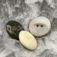 Unusual Designer Fish Eye Corozo Buttons With Scorched Effect