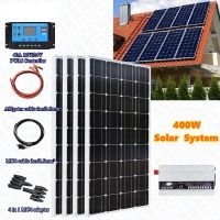 4X100W Rigid monocrystalline solar kits For Off-grid System Outdoor And Charger