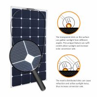 Solarparts 100W ETFE Sunpower Flexible Solar Panel