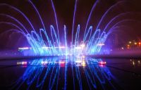 musical water dancing fountain  with 3D laser