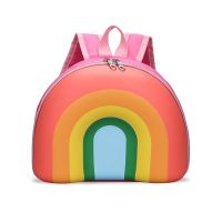 2022 New Korean 3d Rainbow Children's Backpack Kindergarten Schoolbag 3--6 Year-old Boys And Girls Lovely School Backpack