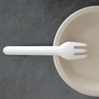 Eco Friendly Disposable Bamboo Dinner Organic Paper Pulp Forks