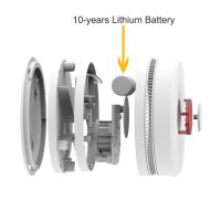 10 Year Battery En 14604 Certified Photoelectric Standalone Smoke Alarm