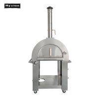 Hyxion Pizza Oven outdoor kitchen wood pellet grill stainless steel rotisserie grill bbq grill with bbq tools