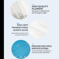 High Ozone Emissions Single End 4 Pin Germicidal Uv Lamp Quartz Uvc For Hvac Indoor Air Quality