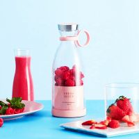 Portable Mini Juicer Cup Magnetic Wireless Charging Multifunction Ice Smoothie Blender 380ML Extracter Fruit Mixer Kitchen Tool