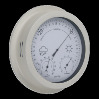 3-IN-1 Galvanized/ Chrome Barometer Thermometer Hygrometer Weather Station Barometric Pressure Temperature Humidity Measurement