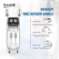 Trending Products 2 Handles EMS RF Body Sculpting Muscle Building EMS RF Muscle Stimulate Sculpting Machine