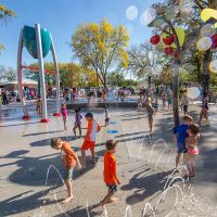 Cenchi Splash Park Equipment Sprinkler Features Water Fountain Wet Deck Playground