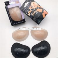 Realistic false silicone breast forms with bra