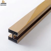 Cafe Red Special Shape Stainless Steel Tile Trim for Hotel Decoration