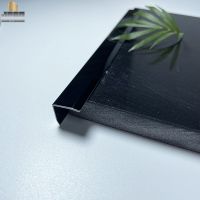 V-Grooved ASTM 304 Black Mirror L Shape Stainless Steel Tile Corner Protecting Trims