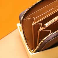 Luxury Brand Wallet Designer Wallet Card Holder Monogram Canvas Zippy Wallet