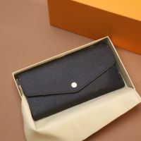 luxury brand wallet designer wallet card holder monogram canvas SARAH wallet