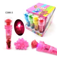 Fruity microphone hard candy with lighting