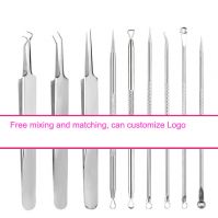 Skin Care Cleaning Comedo Blackhead Remover Stainless Steel Spot Tool Facial Pimple Acne Needle Set