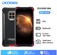 DOOGEE S86 Rugged Smartphone 6GB+128GB 8500mAh Super Battery Smart Phone