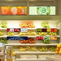 47.1 Inch Shelf Lcd Display Customized Supermarket Shelf Display Lcd For Supermarket