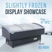 Frozen Food Sliding Glass Deep Freezer Showcase Display Fridge for Sup