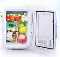 Portable 4L Mini Beauty Refrigerator Multifunction Home Car Refrigerator Face Cosmetics Fridge Cooler Warmer Fridge Car Freezer x 82.5" XB27R