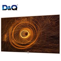 DQ TV-Hot sale real 4K UHD 55 inch led tv smart television with android&wifi tempered glass smart tv
