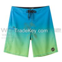 Custom Repreve 4 way stretch board shorts for man surfing