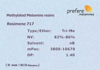 Melamine resin amino resin Resimene  717 fomulations
