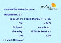 n-Butyl/methylated melamine formaldehyde resin Resimene 757
