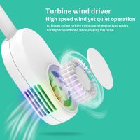 Mini Neck Fan Portable With Usb Rechargeable Battery Foldable Air Cooling Hanging Bladeless For Home And Outdoor