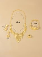 24k Gold Openwork Jewelry Set