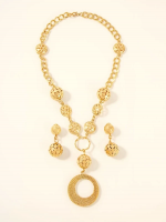 3pcs Ball Decor Jewelry Set