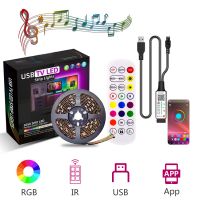 Led strip light screen RGB backlight music sync 5v 30leds 5m IP20 IP65 waterproof ambient light smart app control 24 keys remote