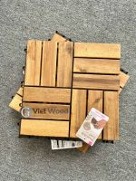 Acacia interlocking wood deck tiles 12 slats