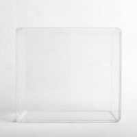 Custom made high quality transparent acrylic flower box acrylic gift box