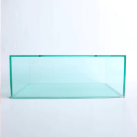 Clear square transparent custom acrylic box with lid