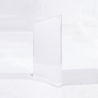 Acrylic Sign Holder Clear A4 Table Card Display Plastic Upright Menu