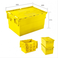 PP  plastic box with hinged lid